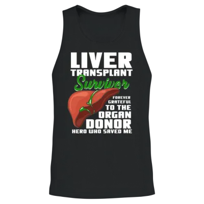 Liver Transplant Survivor Unisex Tank Top - Black