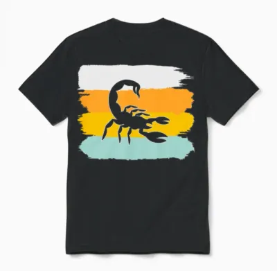 Scorpion Retro Unisex T-Shirt - Black