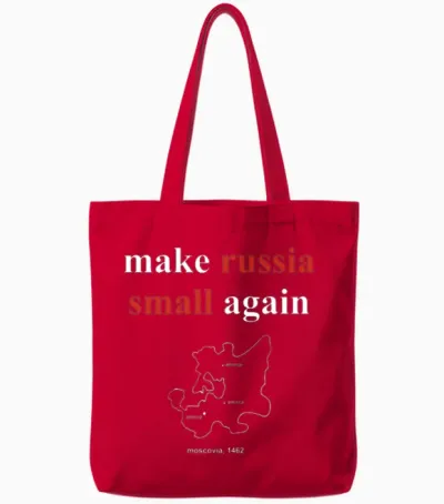Volodymyr Zelenskyy Make Russia Small Again Tote Bags - Red