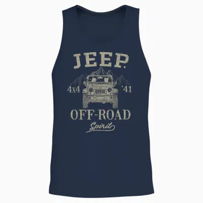 Jeep 4x4 off Road Spirit Unisex Tank Top - Navy