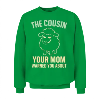 Funny Black Sheep Cousin Quirky Family Outcast Unisex Sweatshirt - Irish Green