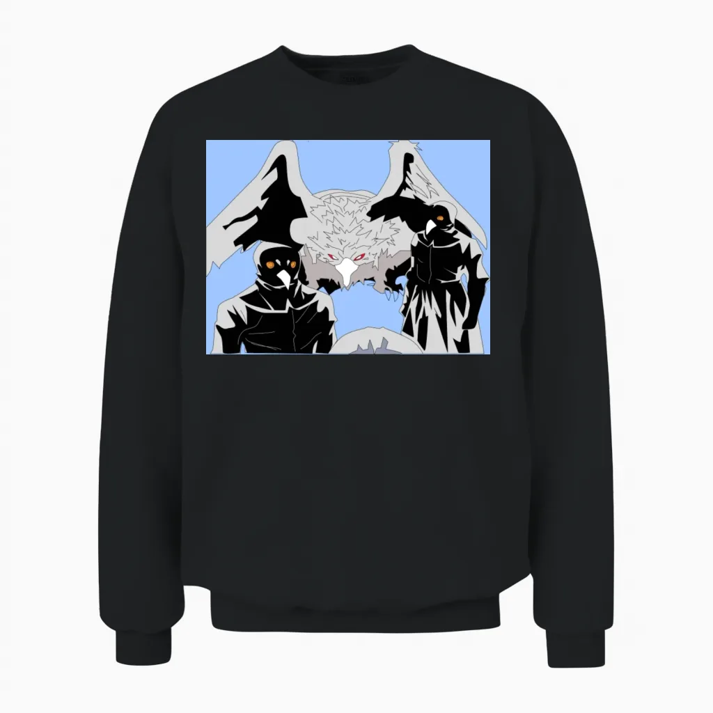 Anime Academy Animal Unisex Sweatshirt in Black