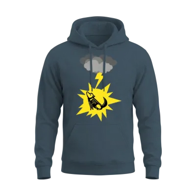 Bolt Dog Unisex Hoodie - Dark Heather