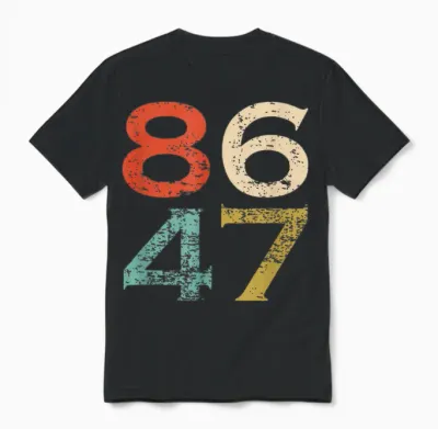 8647 Anti Trump, 8647, Women's Rights, Feminist Unisex T-Shirt - Black