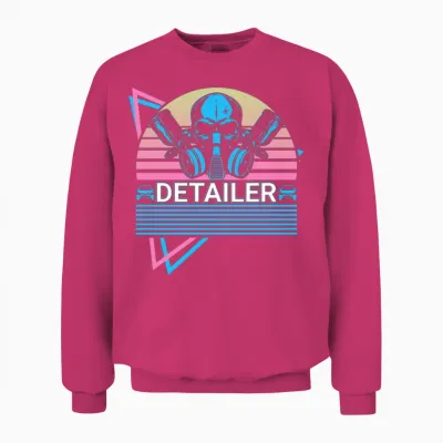 Detailer Retro Unisex Sweatshirt - Heliconia