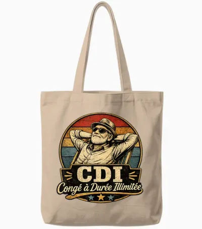 Cadeau Retraité Homme Original Humour Congé Durée Ilimitée Tote Bags - Natural