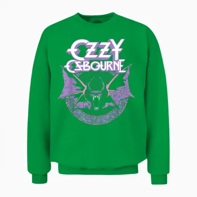 Ozzy Osbourne Fledermaus Pastell T-Shirt Für Männer, Schwarz, Kurzarm, S Unisex Sweatshirt - Irish Green