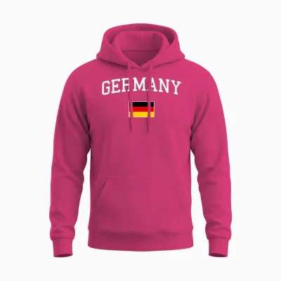 Deutschlandflagge Herren Damen Kinder Deutschland Unisex Hoodie - Heliconia