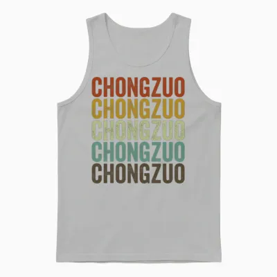 Chongzuo China Retro Vintage Unisex Tank Top - Ash