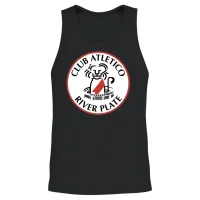 River Plate Unisex Tank Top - Black – 2