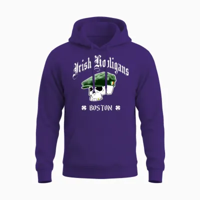 Irish Hooligans Boston Unisex Hoodie - Purple
