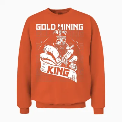 Gold Mining Unisex Sweatshirt - Orange