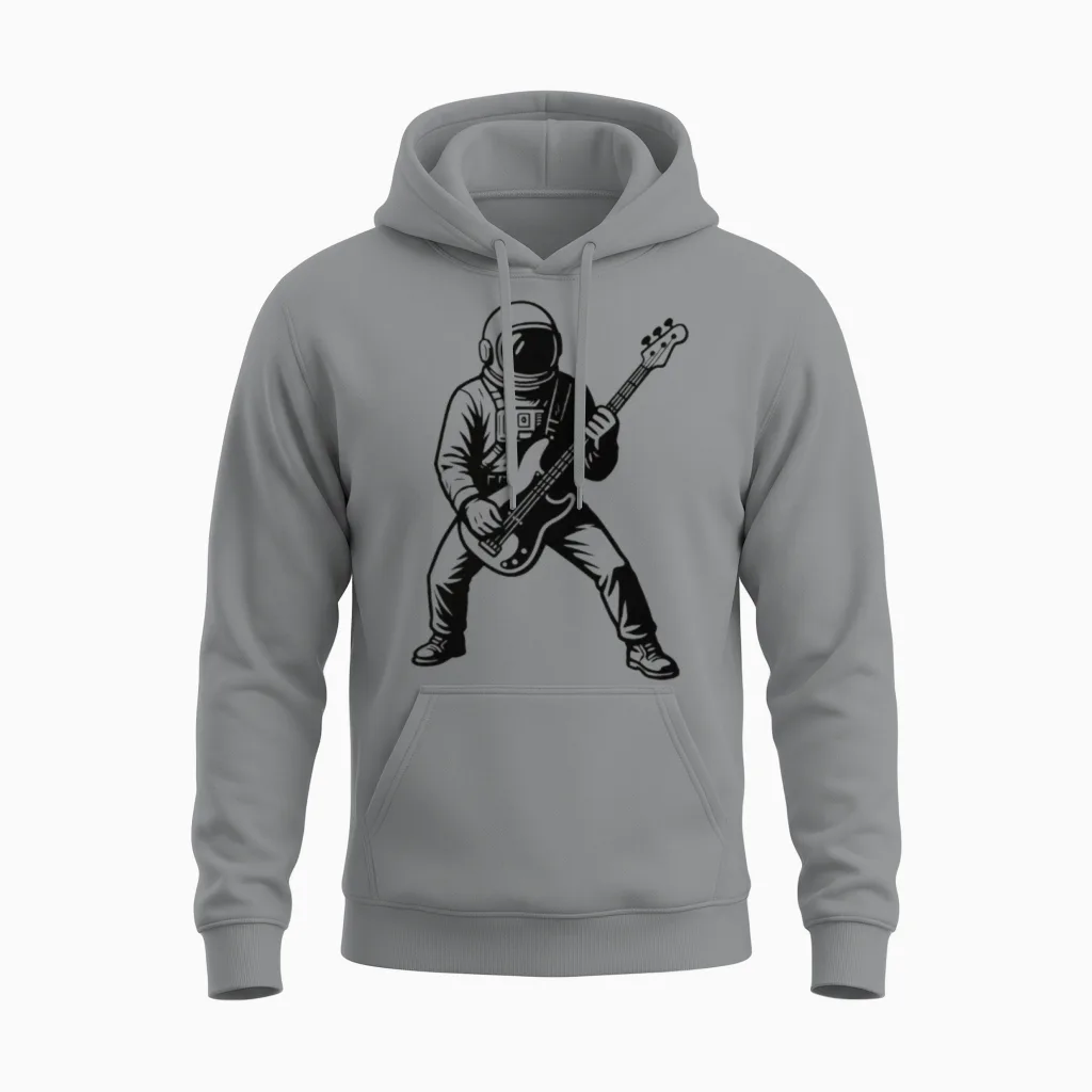 Nashvegas Start Bassist Unisex Hoodie in Sport Grey