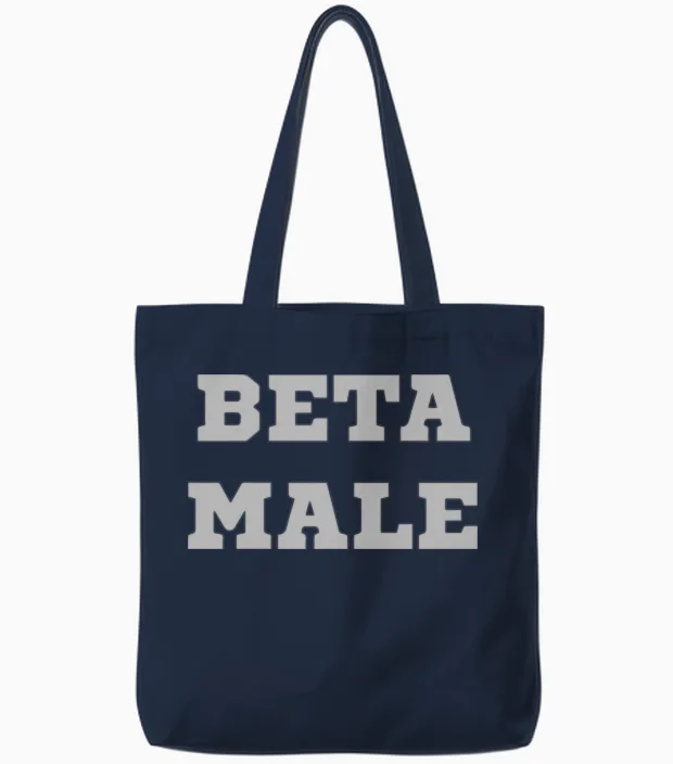 Beta Male Tote Bags in Navy