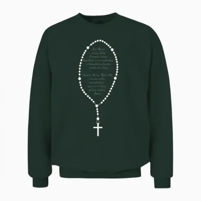 Rosary in Latin Unisex Sweatshirt - Forest