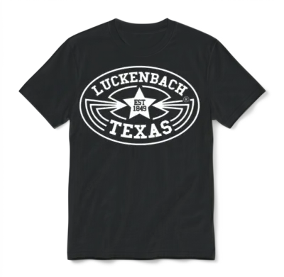 Luckenbach Vintage Texas Country Music Gift Unisex T-Shirt - Black