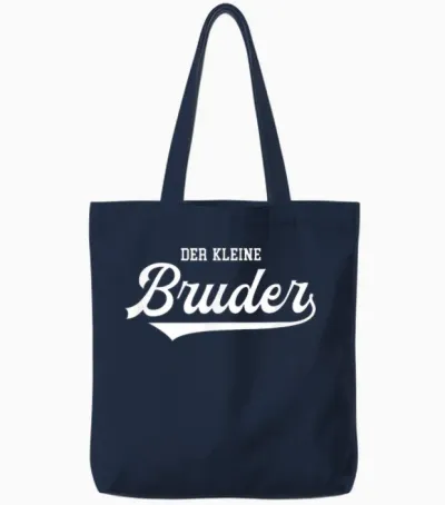 Kleiner Bruder Geburtstag Sohn Erwachsen Geschwister Brother Tote Bags - Navy