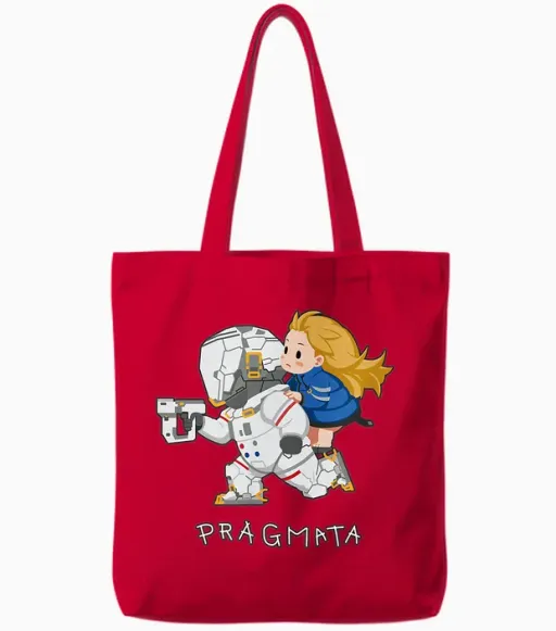 Pragmata Hugh & Diana Run! Fp Tote Bags - Red