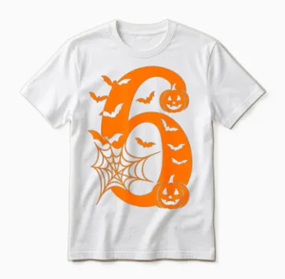 Number 6 Funny Meme Saying 6 7 Six Seven Halloween Costume Unisex T-Shirt - White