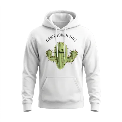 Cactus Funny Saying Unisex Hoodie - White