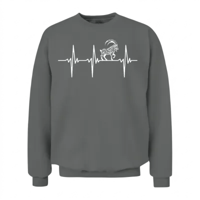 Heartbeat for Capricorns Unisex Sweatshirt - Graphite Heather