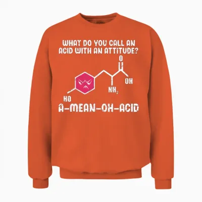 Science Amino Acid Unisex Sweatshirt - Orange