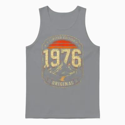 50. Geburtstag Mann Frau 50 Jahre 1976 Deko Geschenk Lustig Unisex Tank Top - Sport Grey