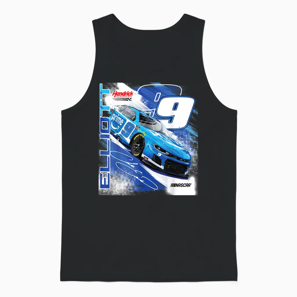 Nascar - Chase Elliott #9 Prime - Hendrick Motorsports Unisex Tank Top in Black