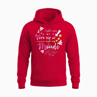 Gift Veronique First Name Birthday Best Veronique T-Shirt, Black, Female X-Small Unisex Hoodie - Red