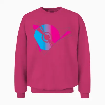 Retro 90s Compact Disc Unisex Sweatshirt - Heliconia