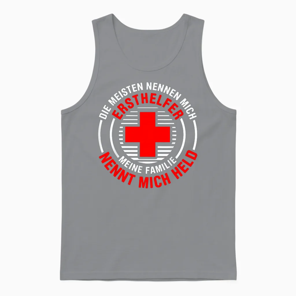 Erste Hilfe Für Ersthelfer Rettungssanitäter Sanitäter Unisex Tank Top in Sport Grey