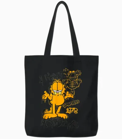 Garfield - I Hate Mondays Streetwear Tote Bags - Black