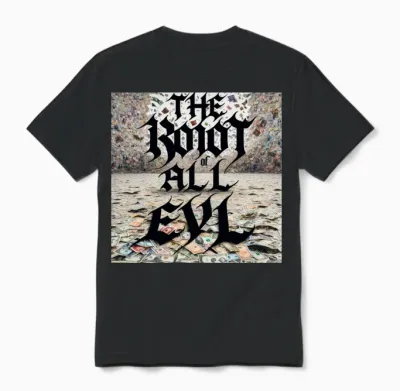Money Background Unisex T-Shirt - Black
