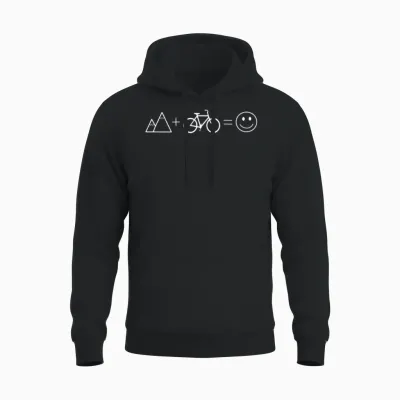 Mountain Bike Biker Cycling Pumptrack Outdoor Gift Unisex Hoodie - Black