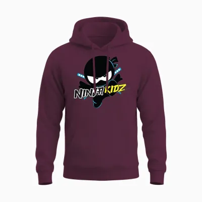 Ninja Kidz Unisex Hoodie - Maroon