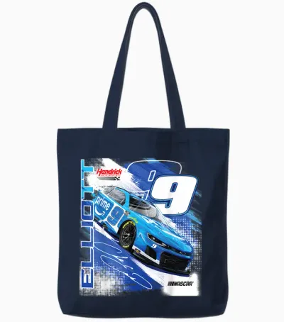 Nascar - Chase Elliott #9 Prime - Hendrick Motorsports Tote Bags - Navy