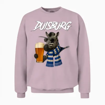 Duisburg Football Fan Outfit Season 2025 / 2026 Unisex Sweatshirt - Light Pink