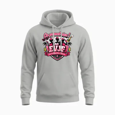Evjf Femme Future Mariée Humour Original on Promet Rien ! Unisex Hoodie - Ash