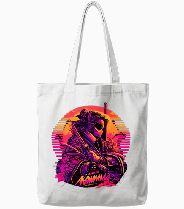 Samouraï Tote Bags in White
