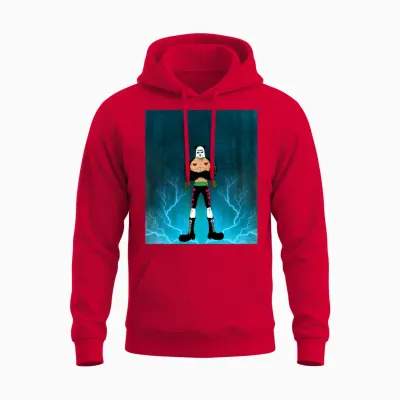 Panda Bear Men's Anime Vintage Gift Ideas Unisex Hoodie - Red