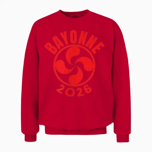 Fêtes Anuelles 2026 a Bayonne Unisex Sweatshirt in Red
