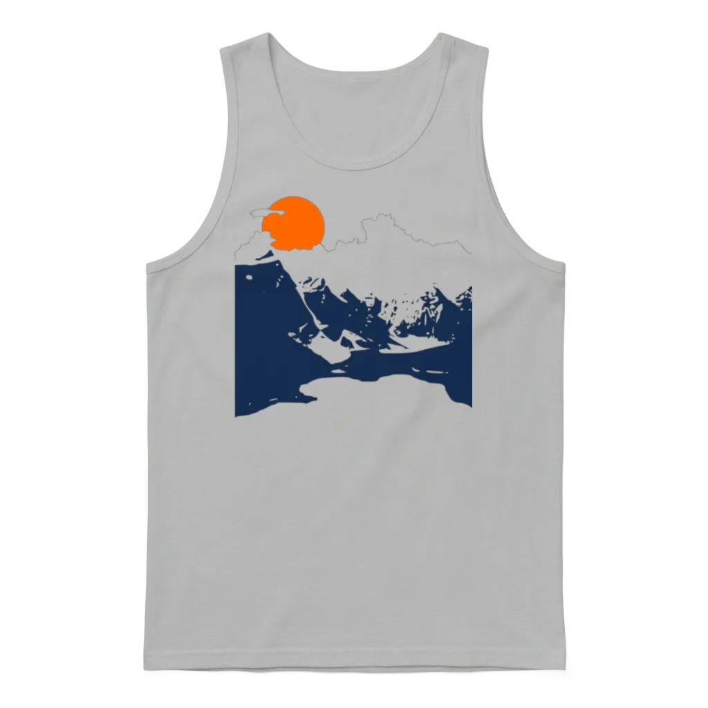 Mountains โ Hiking & Outdoors Gift Unisex Tank Top - Ash