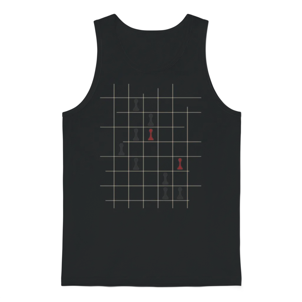 Chess Game Unisex Tank Top - Black
