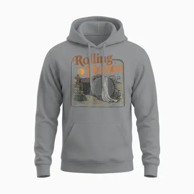 The Stone Was Rolled Away He Is Alive Retro Christian Easter Unisex Hoodie - Sport Grey