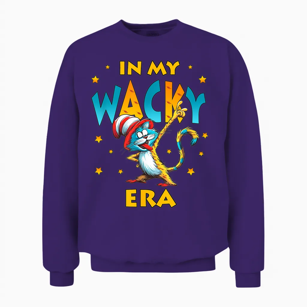 Wacky Outfit | in My Wacky Era for Men, Women And Unisex Sweatshirt in Purple