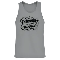 Cute Grandma’s Favorite Retro Family Love Grandkid Unisex Tank Top - Sport Grey – 2