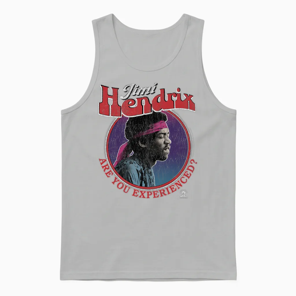Offizielles Jimi Hendrix Are You Experienced Retro Rock Langarmshirt Unisex Tank Top in Ash
