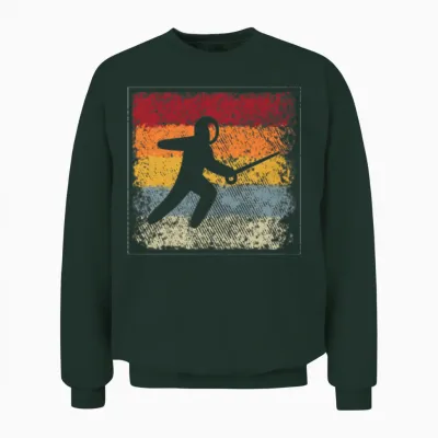 Fencing Retro Unisex Sweatshirt - Forest