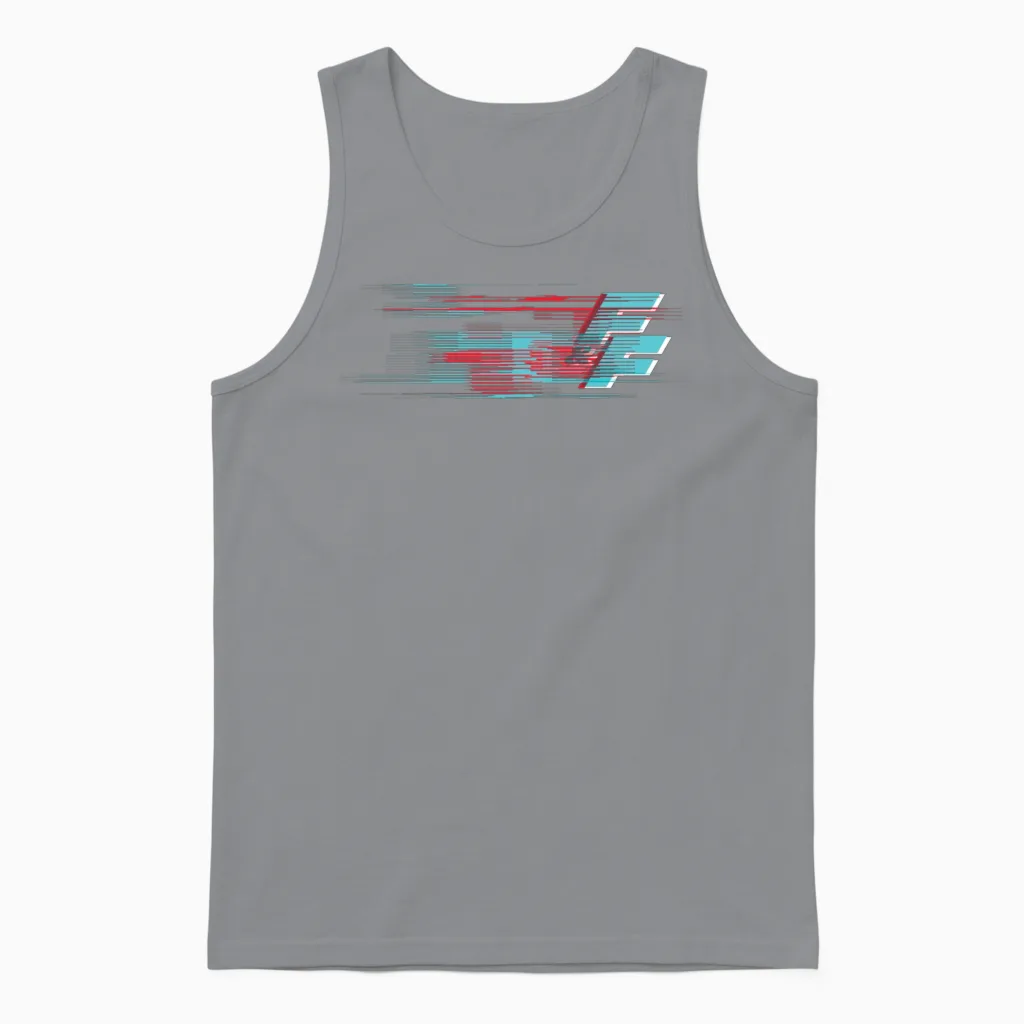 Fast and Furious Blurry Logo Unisex Tank Top in Sport Grey