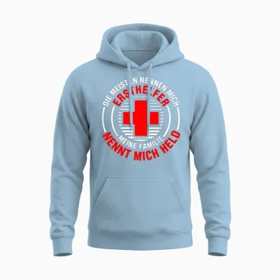 Erste Hilfe Für Ersthelfer Rettungssanitäter Sanitäter Unisex Hoodie - Light Blue